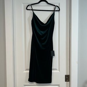 Dark Green Velvet Lulu’s dress